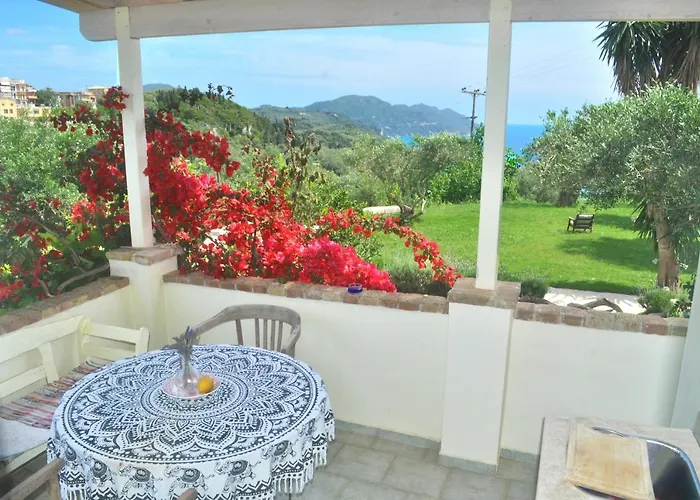 House Lemoni, A With Terrace And Balcony - Pelekas, Corfu